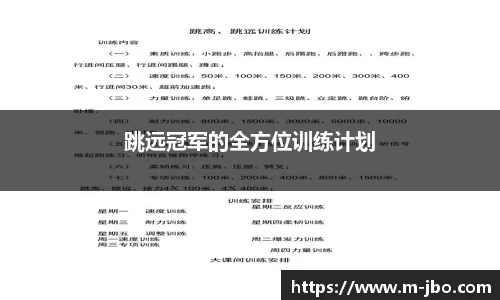 跳远冠军的全方位训练计划